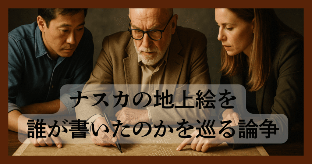 ナスカの地上絵を誰が書いたのかを巡る論争